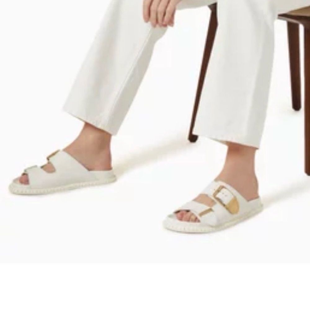Chloe Rebecca Leather Slide Sandals size 39 - Picture 2 of 15